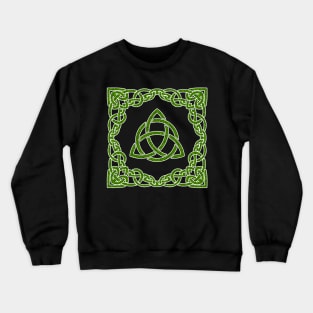 Triquetra - Pagan Celtic Knot (Stained Glass Effect) Crewneck Sweatshirt